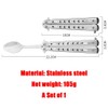 Butterfly Spoon Camping Spoon Foldable Spoon Stainless Steel Utensils Camping