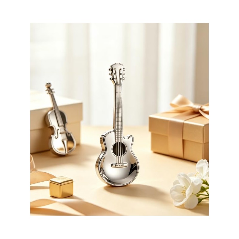 Funny Guitar Shaped Coffee Teaspoons, Musical Dessert Spoons Stirring Mixing