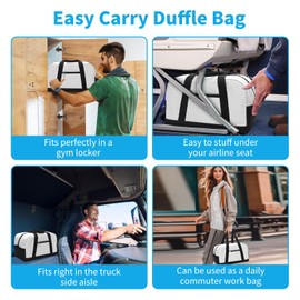 Apenze Small Gym Bag 14 inch lightweight Carry On Mini Duffel Bag for Travel Sport - Beige