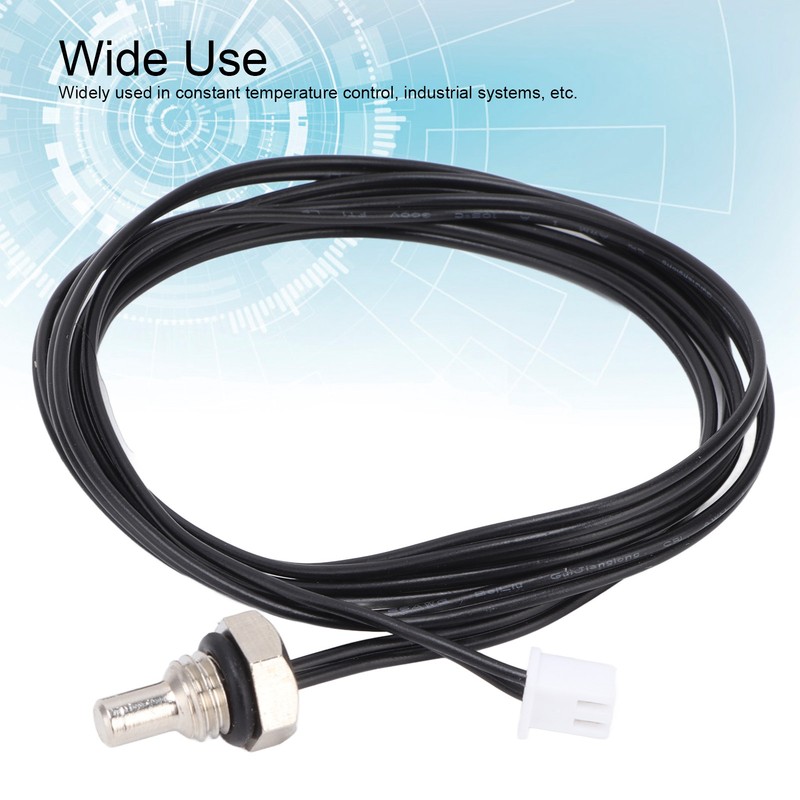 10Pcs Thermistor Sensor NTC Temperature Probe Hex Head 1 Meter