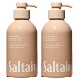 Saltair Body Wash 2-Pack – Santal Bloom – Moisturizing Body Wash with Monoi Oil and Cupuacu Butter – Scented Shower Gel for Women and Men – 2x 17oz – Vegan, Cruelty-Free, Paraben-Free