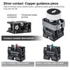 OELFFOW IP67 Button Switch Outdoor Waterproof Box 2 Push Button