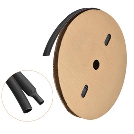 MECCANIXITY Heat Shrink Tubing, 3:1 Ratio 3/4 Inch Diameter 50ft Adhesive Lined Dual Wall Heat Shrink Tube Waterproof Sealed Black