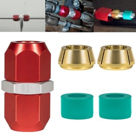 XXXCARXXX Air Conditioning Repair Splice Connector Kit,Aluminum Lines Line Splices Connector for 3/8 in.Replacement for 800-641,Works for A/C, coolant, heater, oil, P/S return, and trans line repairs