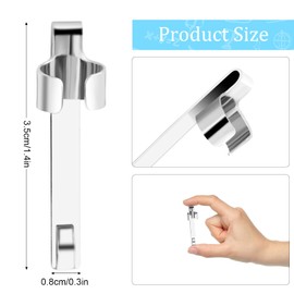 20 Pieces Metal Pen Clips Pencil Holder Clip Snap in Pencil Clips Slide on Pencil Holder Portable Pen Holder Clips for Shirt Pocket for School Classroom Students Office Home