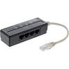InLine 69995A 4-Way Telephone Port Splitter, RJ45 Plug to 4x