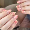 ONPRESS 24 Uñas Postizas De Verano, Cortas, Almendradas, Con Diseño