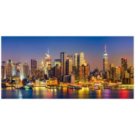 Educa - New York Skyline | 3000 Piece Puzzle for Adults in Panoramic Format. Measurements: 47,24" x 33,46". Includes Lost Part Service While Supplies Last. from 14 Years Old (19948)