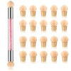 Nail Gradient Sponge Pen, ForSewian Double Head Nail Painting Brush