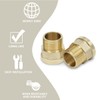 Bwintech 2 Pcs 3/4" Female to 3/4" Male BSP Thread