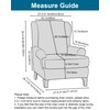 CRFATOP Wingback Chair Covers 2 Pieces Stretch Printed Wing Back