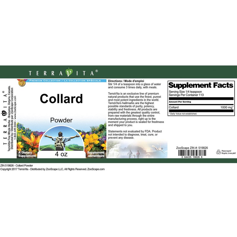 Collard Powder (4 oz, ZIN: 519826) - 3 Pack