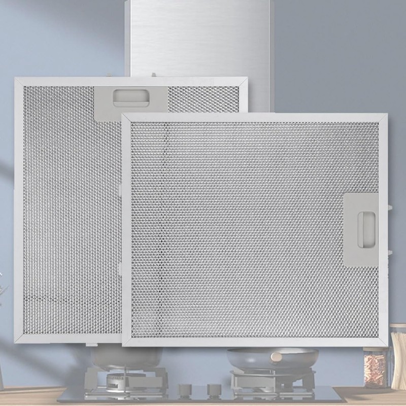 2-Pack Cooker Hood Filter Set – Universal 5-Layer Aluminum Extractor