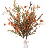 Sggvecsy Artificial Fall Flowers 2 Pcs 25.5inch Floral Arrangement Fake