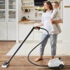 Costway 1800W Multi-Purpose Steam Cleaner with Trigger Lock Wheels &