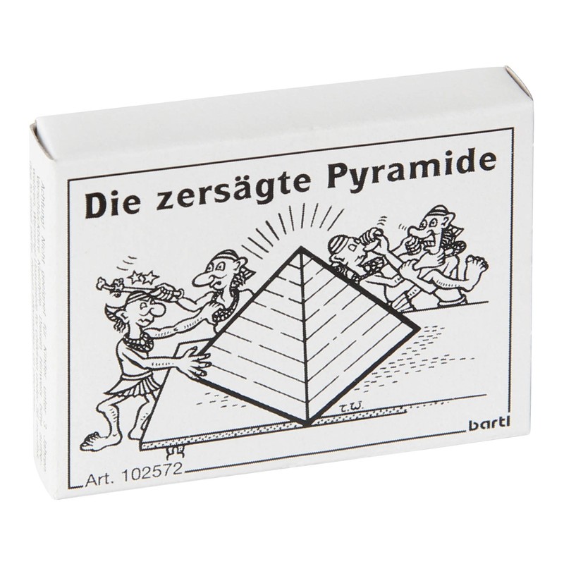 Bartl 102572 Mini Wooden Puzzle The Sawn Pyramid Made of