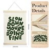 NQDWX Slow Down You're Doing Fine Hanging Flag - Motivational