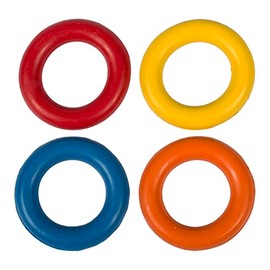 duvoplus, Dogtoy Rubber Ring Mix L - 15cm Mixed Colours Toy Mixed Colours Dog