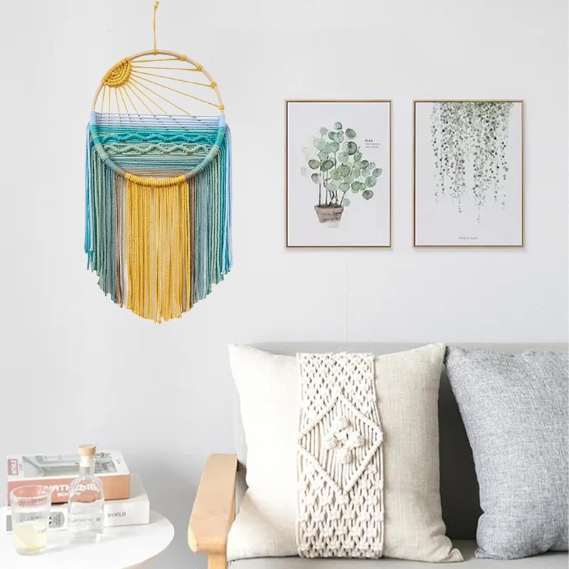Dilireba Sunset Macrame Wall Hanging, Dream Catcher, Macrame Dream Catcher,
