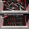 Mayouko Magnetic Screwdriver Wrench Organizer, Aluminum Rail Magnetic Tool Holder,