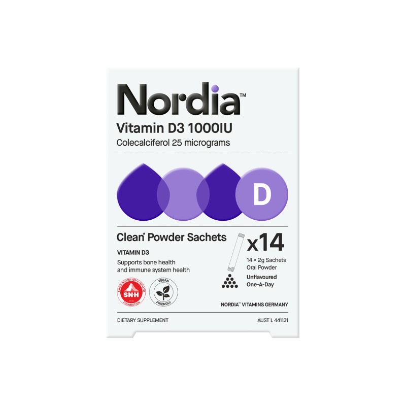 Nordia Vit D3 1000iu Sachets 14pk
