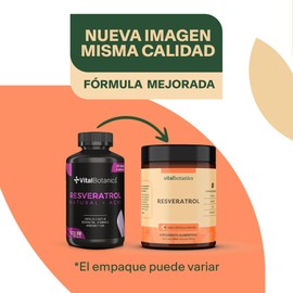 Resveratrol + Acai. Suplemento Multivitaminico con Vitamina C, Resveratrol, Arandano y Acaí con 200 Capsulas Para 6 Meses. VitalBotanics. Para Adultos, Mujeres y Hombres. Resveratrol 500mg.