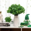Daifunli 30 Bundles St. Patricks Day Shamrock Plants Decor Artificial