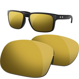 HiCycle2 Replacement Polarized Lenses for Oakley Holbrook OO9102 Sunglasses Anti-Scratch and Impact Resistan Thinkness 1.8mm (Bronze Gold)
