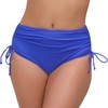 JOYBIK - Parte inferior de bikini de cintura alta para