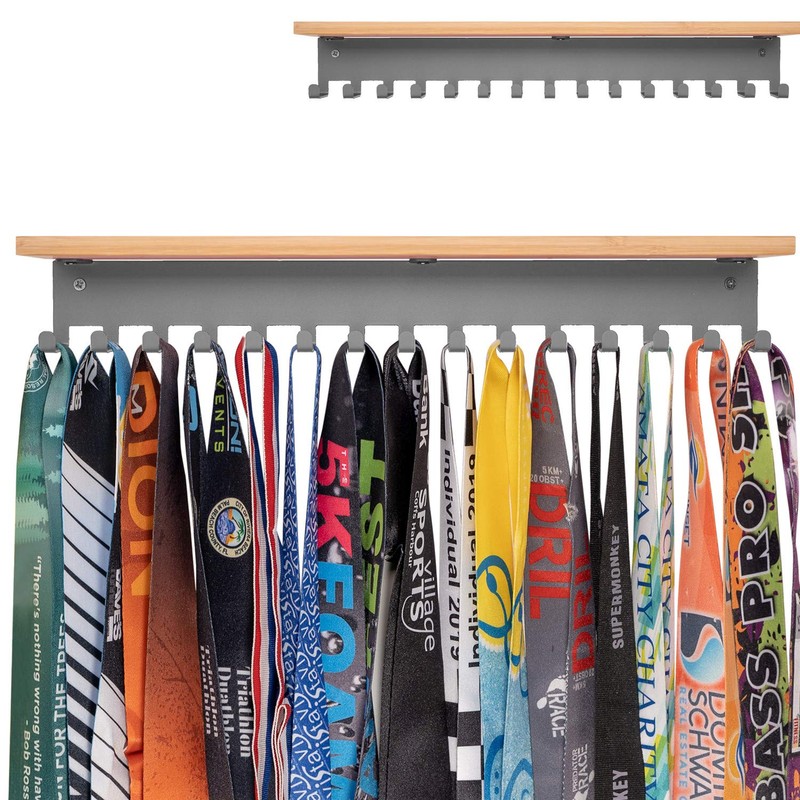 iBobbish Trophy Medal Holder Display Hanger Rack Frame Shelf,Medal Holder