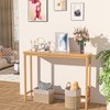 VASMIA Console Table, Entryway Table, Narrow Sofa Table, 39" Bamboo