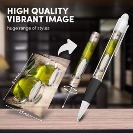 Destination Vinyl ltd Beautiful and comfortable White Ballpoint Pen(Black Ink) - Healthy Green Tea Organic Drink #16538