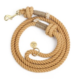 Caramel Handmade Rope Leashes for Dogs Rope Dog Leash Rope Cute Dog Leash Braided Dog Leash Cotton Rope Leash for Medium Dogs Large Dogs 5FT Organic Cotton…