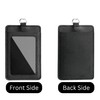 Glamified Leather Badge Holder and Adjustable Retractable Lanyard (Black), Quick