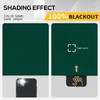 Yakamok 100% Blackout Curtains for Bedroom 84 Inch Length, Emerald