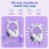 ZQSQD Audifonos Inalambricos para Niños, Auriculares Bluetooth con Luz LED