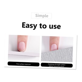 Healeved 5pcs Nail Drill Sanding Bands 100/180 Curve for Nail Art Eva Nail File Buffer Set Professional Manicure Tools Size 7x0.8x0.2inch Suitable for Natural Artificial Nails Random