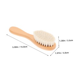 FOMIYES Practical Wooden Comb Brush Set for Baby's Bath Brush Gentle Hair Comb for Toddlers