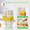 Ice Cube Bottle with Straw, Ice Cube Bottle, 2-in-1 Ice