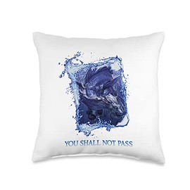 Original Funwear Kelpie-You Shall Not Pass Throw Pillow, 16x16, Multicolor