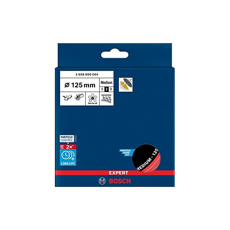 Bosch Professional 1x Expert Multihole Backing Pad Universal (Version Medium,