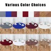 LUSHVIDA Round Table Cover Elastic Tablecloth Vinyl Fitted Table Cover