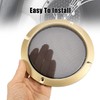 X AUTOHAUX 5'' Gold Tone Car Audio Speaker Cover Mesh