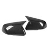 1 Pair Carbon Fiber Mirror Covers Ox Horn Style Car