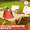Folding Water Bucket, 20L Collapsible Bucket Multifunctional Folding Buckets Foldable