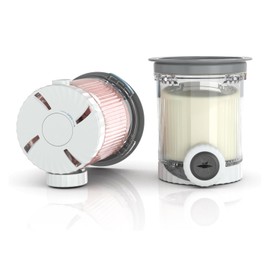 For Ninja Swirl by Creami NC700 Series Ice Cream Makers, Dishwasher Safe, 16 oz Pints with Lid, Grey Lids (Grey -2pack, 16oz)