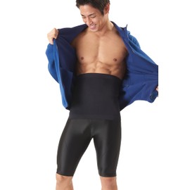 Spartax Men's Compression Abdominal Belt, For Training, Abdominal Band, For Men, Black