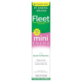 Fleet Laxative Bisacodyl Enema for Adult Constipation, 1.25 fl oz, 1 Bottle