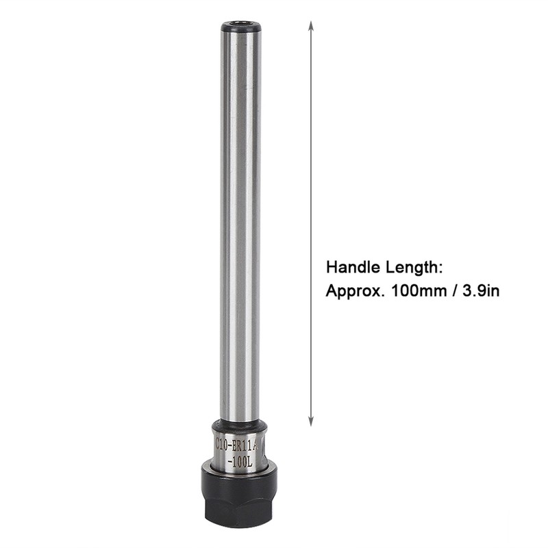 Collet Chuck Holder Chrome Molybdenum Alloy Steel Straight Extension Rod