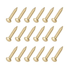 METALLIXITY Small Nails (2.8x15mm) 50pcs, Brass Tiny Hardware Nails - for Household Woodworking, Brass Tone